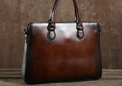 Cool Leather Mens Briefcases Work Bag Business Bags Laptop Bag for men