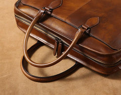 Leather Mens Cool Briefcase Shoulder Bag Work Bag Business Bag Laptop Bag for men