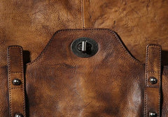 Vintage Leather Mens Cool Messenger Bag Work Bag Business Bag Laptop Bag for men