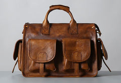 Leather Mens Cool Messenger Bag Travel Bag Business Bag Laptop Bag for men