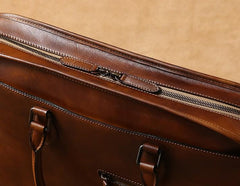 Leather Mens Cool Briefcase Shoulder Bag Work Bag Business Bag Laptop Bag for men