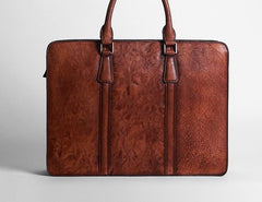 Vintage Cool Leather Mens Briefcase Work Bag Business Bags Laptop Bag for men