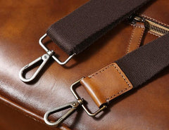 Leather Mens Cool Briefcase Shoulder Bag Work Bag Business Bag Laptop Bag for men