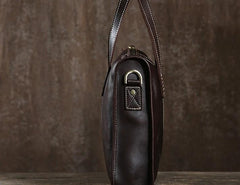 Cool Leather Mens  Briefcase Work Bag Vintage Business Bags Laptop Bags for men