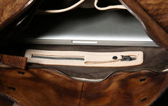 Vintage Leather Mens Cool Messenger Bag Work Bag Business Bag Laptop Bag for men