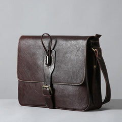 Cool Leather Mens Shoulder Bag Messenger Bag Bike Bag Cycling Bag for men