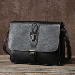 Cool Leather Mens Shoulder Bag Messenger Bag Bike Bag Cycling Bag for men
