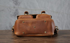 Handmade Leather Mens Cool Shoulder Bag Messenger Bag Camera Bag Cycling Bag for men