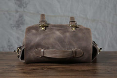 Handmade Leather Mens Cool Shoulder Bag Messenger Bag Camera Bag Cycling Bag for men