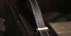 Cool Leather Mens  Small Shoulder Bag Messenger Bag Cycling Bag for men