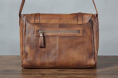 Handmade Leather Mens Cool Shoulder Bags Messenger Bag Cycling Bag for men
