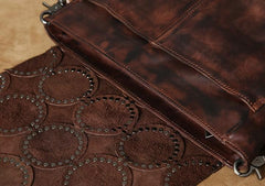Cool Leather Mens Shoulder Bag Messenger Bag Cycling Bag for men