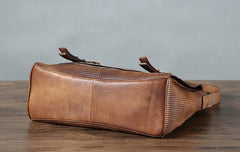Handmade Leather Mens Cool Shoulder Bags Messenger Bag Cycling Bag for men