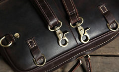 Cool Leather Mens  Small Shoulder Bag Messenger Bag Cycling Bag for men