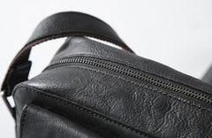 Leather Mens Cool Small Shoulder Bag Messenger Bag Cycling Bag for men