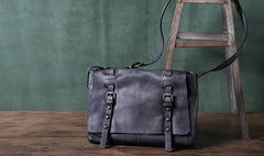 Handmade Leather Mens Cool Shoulder Bags Messenger Bag Cycling Bag for men