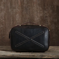 Cool Leather Mens  Small Shoulder Bag Messenger Bag Cycling Bag for men
