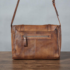 Handmade Leather Mens Cool Shoulder Bags Messenger Bag Cycling Bag for men
