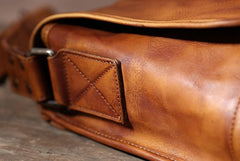 Handmade Leather Mens Cool Shoulder Bags Messenger Bags for men
