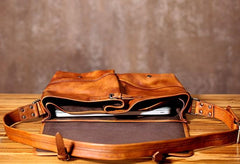 Handmade Leather Mens Cool Shoulder Bags Messenger Bags for men
