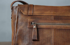 Handmade Leather Mens Cool Shoulder Bags Messenger Bag Cycling Bag for men