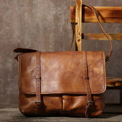 Handmade Leather Mens Cool Shoulder Bags Messenger Bags for men