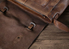 Handmade Leather Mens Cool Shoulder Bags Messenger Bag Cycling Bag for men