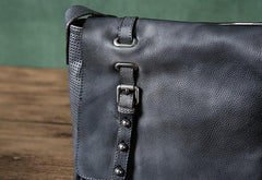 Handmade Leather Mens Cool Shoulder Bags Messenger Bag Cycling Bag for men