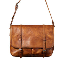 Handmade Leather Mens Cool Shoulder Bags Messenger Bags for men