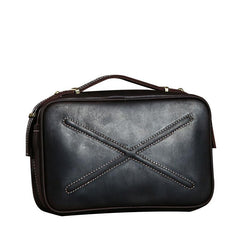 Cool Leather Mens  Small Shoulder Bag Messenger Bag Cycling Bag for men
