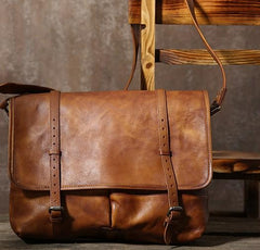 Handmade Leather Mens Cool Shoulder Bags Messenger Bags for men