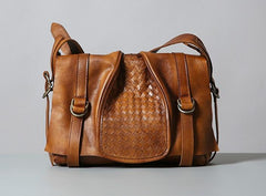 Leather Cool Mens Shoulder Bag Messenger Bag Cycling Bag for men