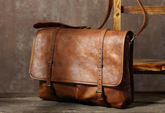 Handmade Leather Mens Cool Shoulder Bags Messenger Bags for men