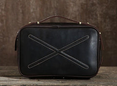 Cool Leather Mens  Small Shoulder Bag Messenger Bag Cycling Bag for men