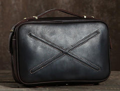 Cool Leather Mens  Small Shoulder Bag Messenger Bag Cycling Bag for men