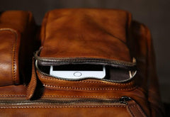 Cool Leather Mens Shoulder Bag Messenger Bag Travel Bag for men