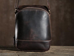 Handmade Leather Mens Cool Small Shoulder Bags Messenger Bag for men