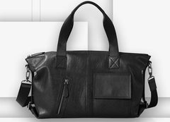 Handmade Leather Mens Handbag Cool Messenger Bag Shoulder Bag Weekender Bag for Men