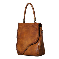 Handmade Leather Mens Handbag Cool Messenger Bag Shoulder Bag for Men
