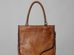 Handmade Leather Mens Handbag Cool Messenger Bag Shoulder Bag for Men