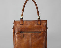 Handmade Leather Mens Handbag Cool Messenger Bag Shoulder Bag for Men