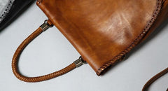 Handmade Leather Mens Handbag Cool Messenger Bag Shoulder Bag for Men