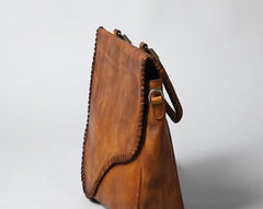 Handmade Leather Mens Handbag Cool Messenger Bag Shoulder Bag for Men
