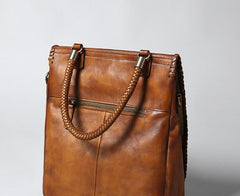 Handmade Leather Mens Handbag Cool Messenger Bag Shoulder Bag for Men
