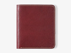 Handmade Leather Mens Slim Cool billfold Leather Wallet Men Small Wallets Bifold for Men