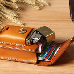 Leather Belt Pouch Mens Small Cases Waist Bag Hip Pack Belt Case for Men