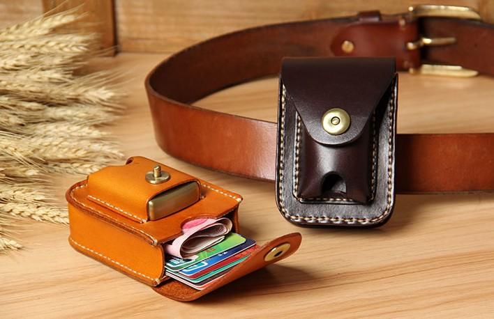 Mini slim waist bag Men small belt pocket Hanging belt cover