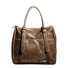 Handmade Leather Mens Tote Bag Cool Handbag Shoulder Bag Work Bag Laptop Bag for Men