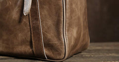 Handmade Leather Mens Tote Bag Cool Handbag Shoulder Bag Work Bag Laptop Bag for Men