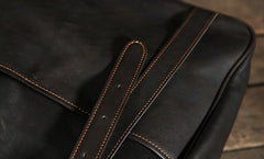 Handmade Leather Mens Tote Bag Cool Handbag Shoulder Bag Work Bag Laptop Bag for Men